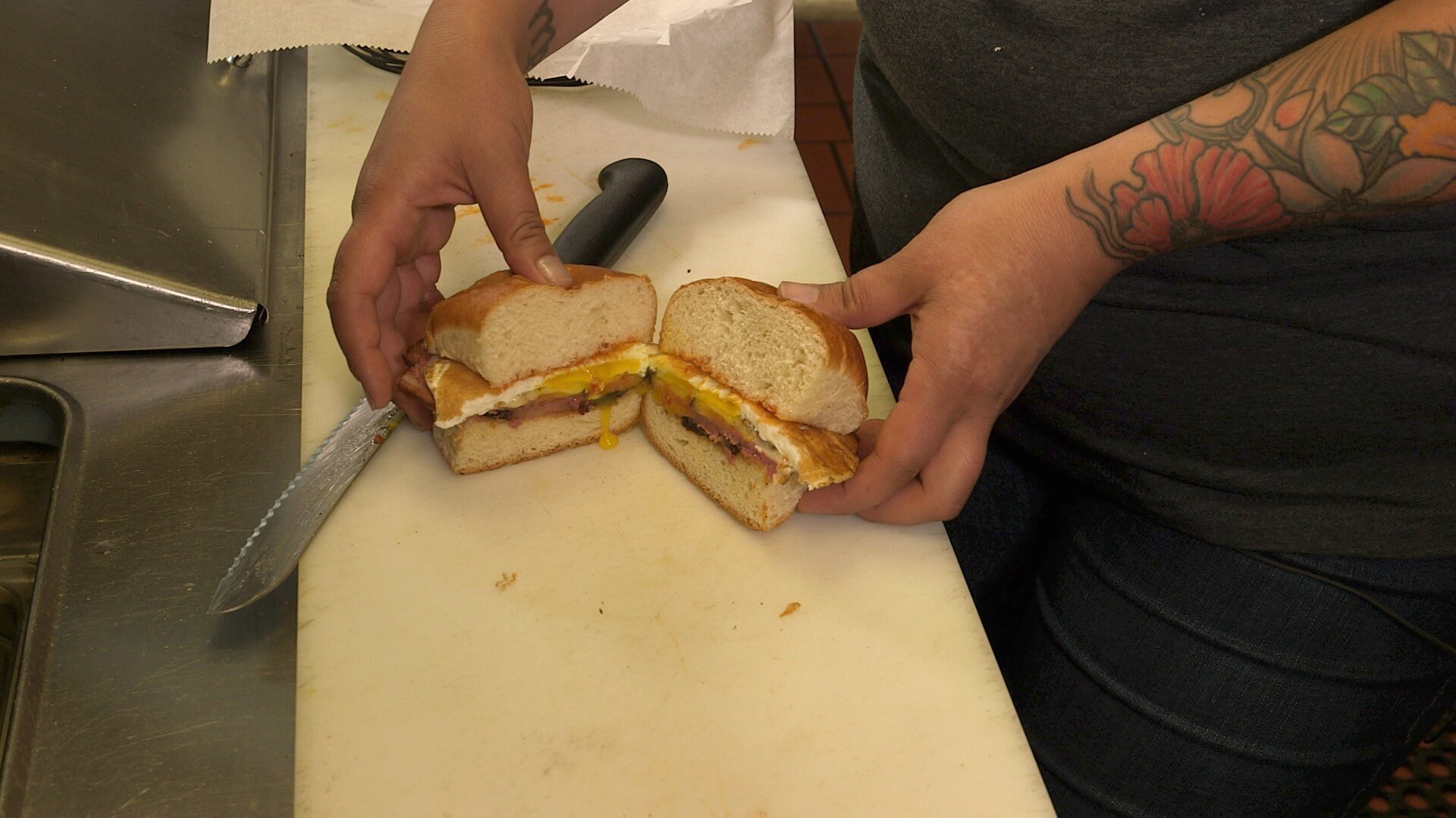 New Yorker Breakfast sandwich
